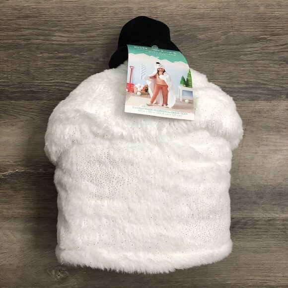 New Pillowfort Snowman Hooded Blanket Built-in Hand Mitts 40x50 Inches Christmas - Picture 2 of 7